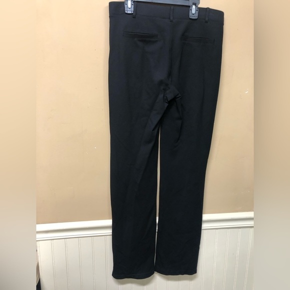 Betabrand Black Classic Straight Leg Dress Pants Size M Petite - Picture 2 of 6